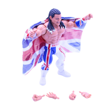 WWE Superstars British Bulldog Figur Mattel 2024 lose | Hoppla-Stuff